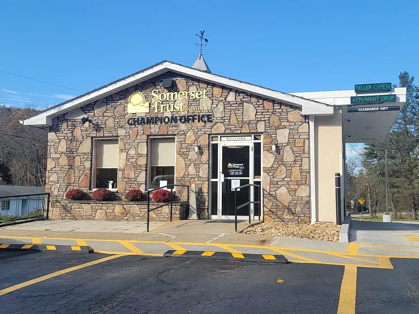 Somerset Champion Branch building viewed from parking lot