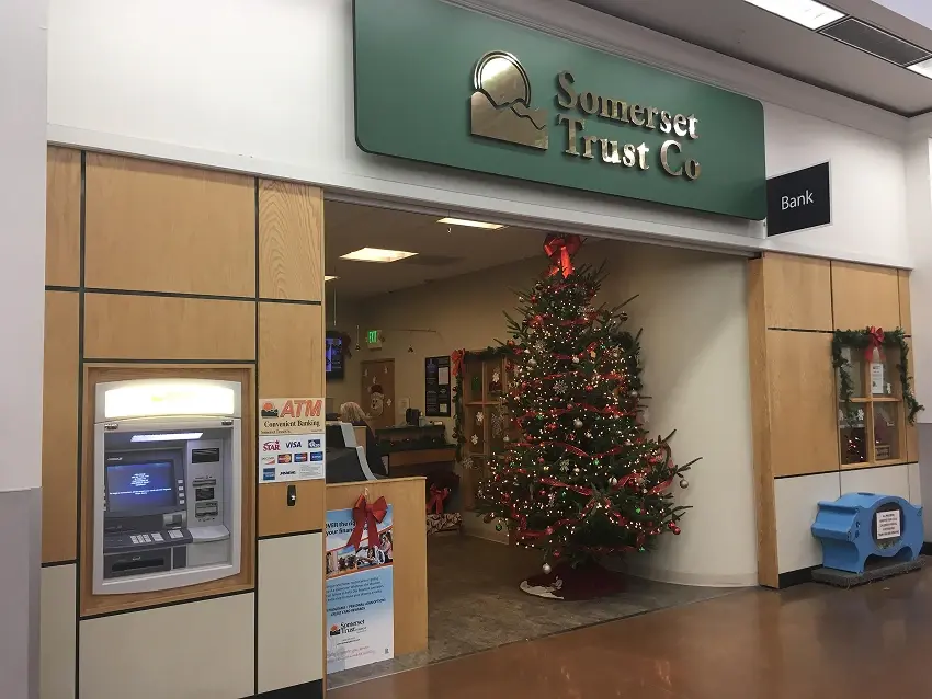 Somerset Trust Connellsville Walmart branch viewed from inside the store