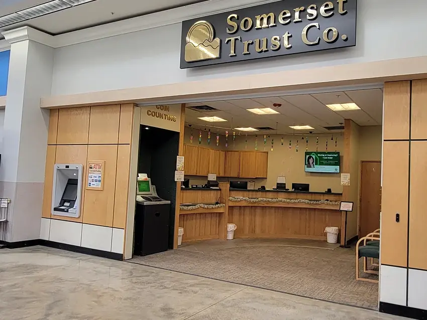 Somerset Walmart Branch viewed from inside Walmart store