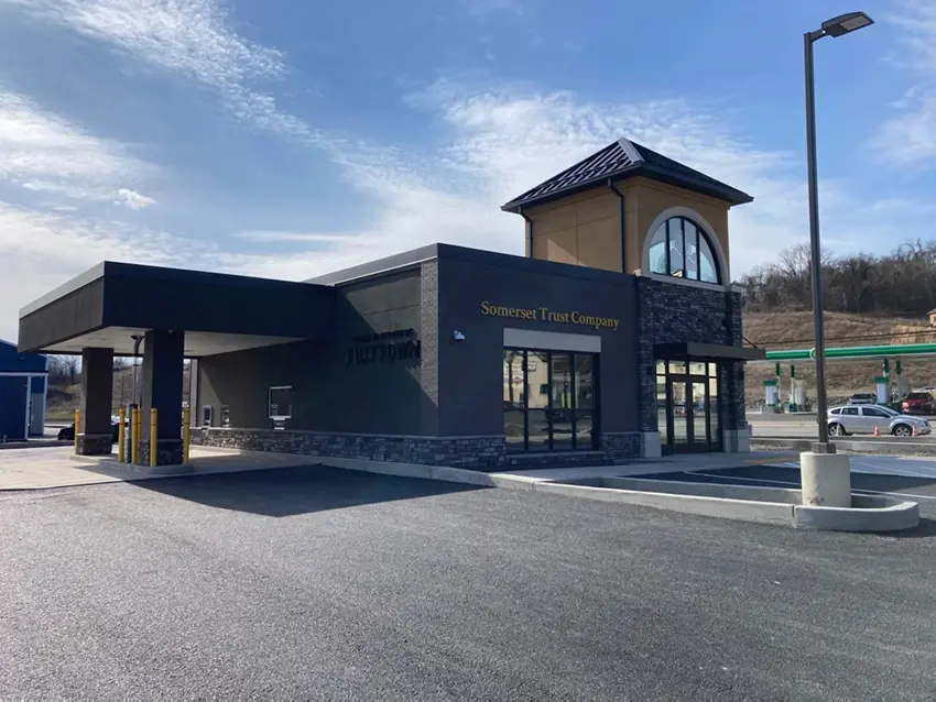 Somerset Trust South Greensburg branch viewed from the parking lot